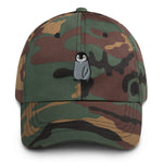Sheba Drawing Penguin Dad Hat | CityCaps.Co